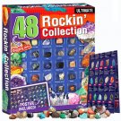 Ultimate 48PCS Rock and Mineral Educational Collection with Description Sheet Educational