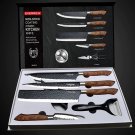 Stainless Steel Kitchen Knives Set Tools Forged Kitchen Knife Scissors Ceramic