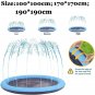 190*190cm Pet Dog Sprinkler Pad Play Cooling Mat Large Bed Swimming Pool Inflatable Water