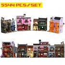 New Magic Movie Series 14 FIGURES 5544PCS Diagoned Streetview Alley Building Blocks