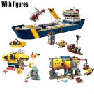 New 60266 Marine Research Vessel Building Block Urban Ocean Reconnaissance Ship