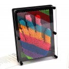 3D Pin Art Board Toy Sensory Rainbow Handprint Variable Needle Painting Decompression