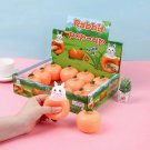 Rabbit Toys Stress Relief Silicone Stretch Toy Funny Easter Carrot Rabbit Shape
