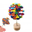 Wooden Spiral Lollipop Toys Rotating Magic Wand Spin Magic Wand Stress Relief Fidgets