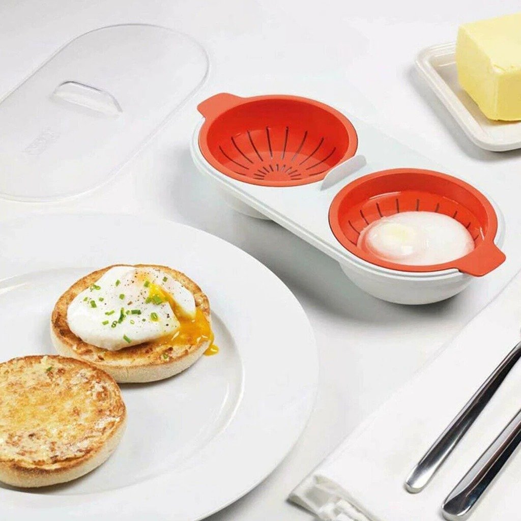 Draining Egg Boiler Double Cup Egg Steamer with lid kitchen Cooking Mold egg cooker