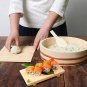 Wooden Sushi Rice Mixing Tub Copper Band