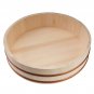 Wooden Sushi Rice Mixing Tub Copper Band