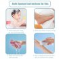 Exfoliate Dead Skin Body Sponge Shower Scrubber Bath Massager Skin Clearner Pad
