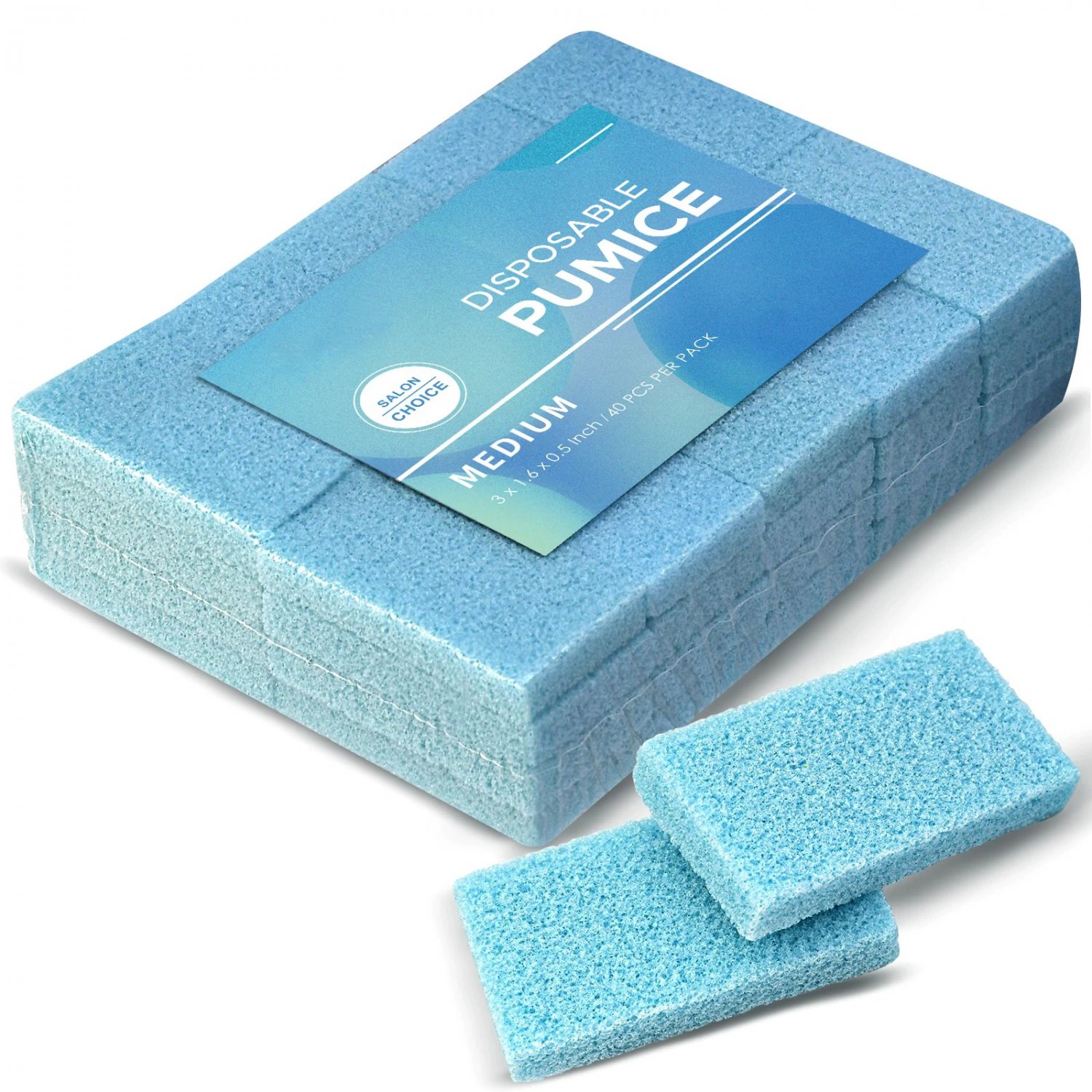 40Pcs/Pack Disposable Mini Spa Pumice Stone Callus Remover Sponge Exfoliate Foot Pedicure Care