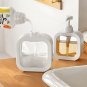 300/500ml Bathroom Soap Dispensers Refillable Lotion Shampoo Shower Gel Holder Portable