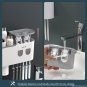 MENGNI Magnetic Adsorption Inverted Toothbrush Holder Wall -Automatic Toothpaste