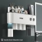 MENGNI Magnetic Adsorption Inverted Toothbrush Holder Wall -Automatic Toothpaste