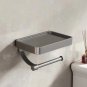 Toilet Paper Holder Aluminum Wall Mounted Toilet Paper Roll Holder