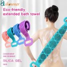 Silicone Body Brush Bath Scrub Belts Household Clean Shower Brushes Massage