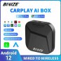 Binize Android 12.0 CarPlay Ai Box Wireless Android Auto Netflix Youtube 4G+64G
