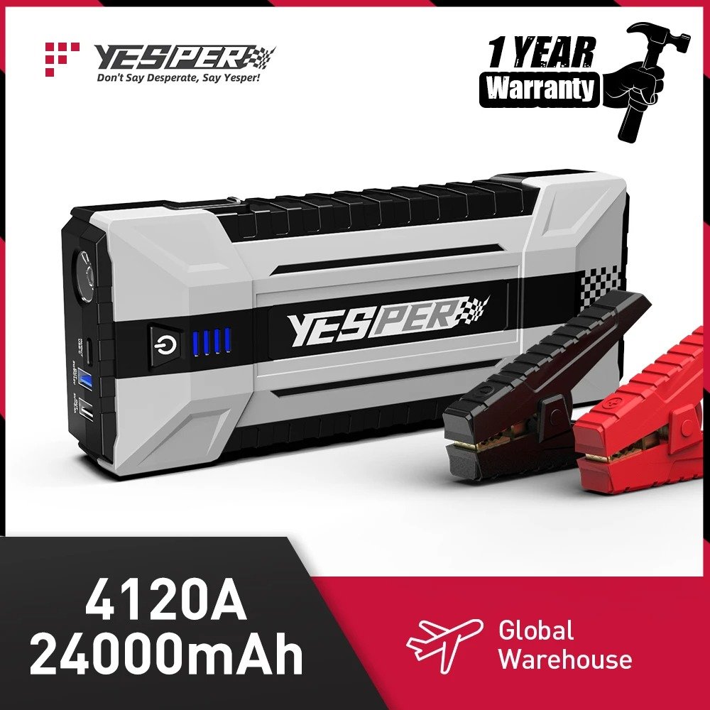 YESPER 4120A Jump Starter Car Battery Booster 10.0L Diesel Jump Starter