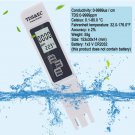 Digital Water Quality Tester TDS EC Meter Range 0-9990 Multifunctional Water Purity Temperature