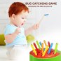 Wooden Strawberry Magnetic Bug Catching Game 5 Worms 1 Trematode
