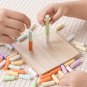 Montessori Matchstick Drop Toys Play Board Wood Sorting Stacking Matchstick Color Drop