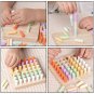 Montessori Matchstick Drop Toys Play Board Wood Sorting Stacking Matchstick Color Drop