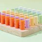 Montessori Matchstick Drop Toys Play Board Wood Sorting Stacking Matchstick Color Drop