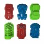 6 Pcs Car Suit Power Playing Sand Molds Space Playing Sand Car Molds Puzzle