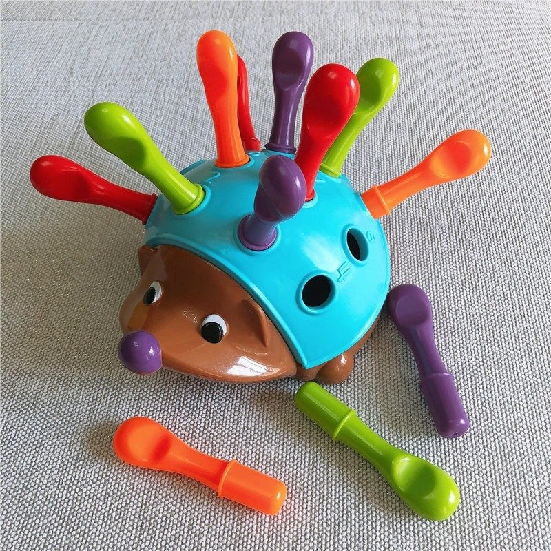 Fun Plastic Inserted Hedgehog Game Early Education Toy for Focus Training Novelty