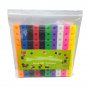 Montessori Math Toy 10 Color Rainbow Link Cube Snap Block Stacking Game Educational