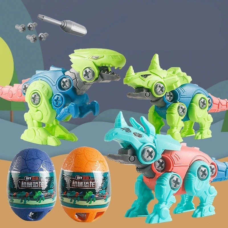 Children's Disassembly and Assembly Building Blocks DIY Assembly Screw Twisted Egg