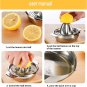 LMETJMA Stainless Steel Lemon Squeezer Manual Juicer For Orange Lemon Squeezer Reamers Fruit