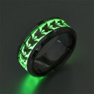 Stainless Steel Luminous Finger Rings For Couples Glow In Dark ring butterfly