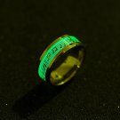 Stainless Steel Luminous Finger Rings For Couples Glow In Dark ring-music