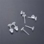50Pcs/Pack Plastic Stud Earring Anti Allergy Ear Protect From Ear Hole Blockage