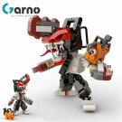 Garno Moc Chainsawed Man Anime Action Figures Building Blocks Kit Demoned