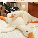 Big White Goose Pillow Baby Lying Down Pillow Plush Toy