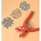 Plier Tool 50 Set Metal Sewing Buttons Hollow Solid Five-claw