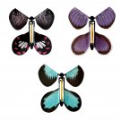 3 Pcs Colorful Wind-up Rubber Band Powered Butterfly Flying