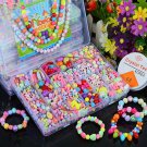 Girls DIY Bead Set Jewelry Making Kit for Kids Girl Pearl Beads for Bracelets Rings Necklaces