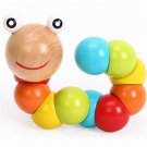 Baby toys 2023 New Variety Twist-colored insects Wooden Toys Educational