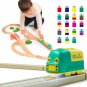 Robobloq Wooden Train Sets, Smart Train Toy for Preschool Kids, 19 Color Stickers