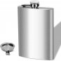 LMETJMA 1 4 5 6 7 8 9 10 oz Stainless Steel Hip Flask with Funnel Pocket Hip Flask Alcohol Whiskey