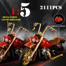 1:5 High Tech City Sports Rapid Racing Motorcycle Motorbike Locomotive