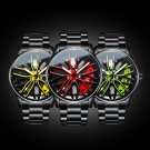 OLEVS Men's Watches Fashion Wheel Hub Dial Wristwatch Original Quartz Watch
