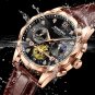 2023 New Mens Watches Top Brand Luxury Leather Casual Quartz Watch Men's Sport Waterproof