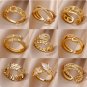 Belt Chain Rings for Women Men Gold Plated Stainless Steel Ring 2023 Trend Luxury Korean Fashion