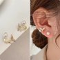2023 New Temperament Fishtail Pearl Earrings Fashion Personality Simple Luxury Women