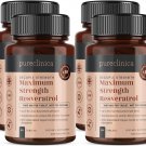 1000mg Resveratrol x 360 Tablets - (4 Bottles Each with 90 Tablets - 12 Months Supply)