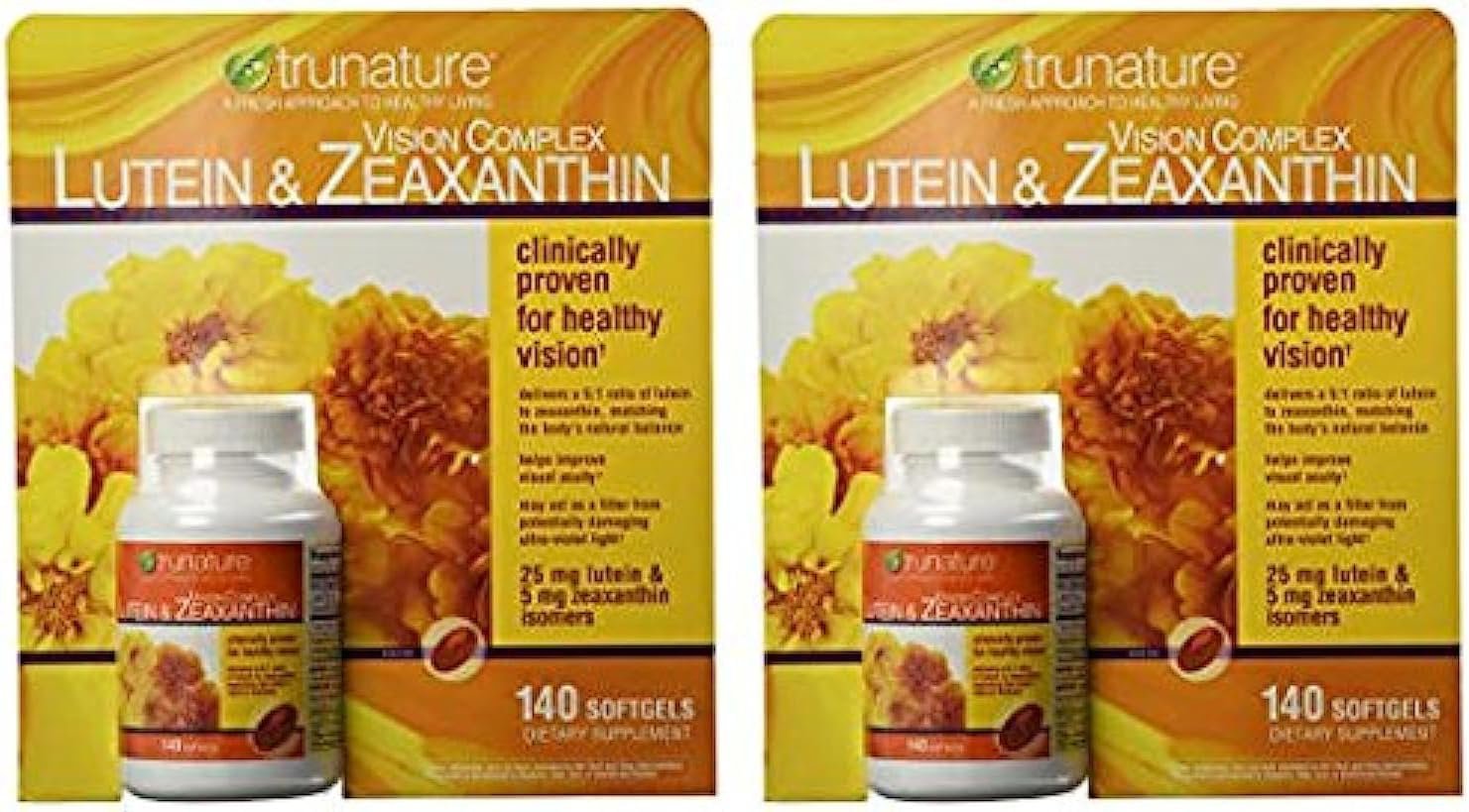 Trunature Vision Complex Lutein and Zeaxanthin Supplement, 140 Count (2