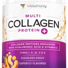 Multi Collagen Peptides Plus Hyaluronic Acid and Vitamin C, Hydrolyzed Collagen Protein