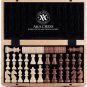 A&A 38,1 cm Folding Wooden Chess & Checkers Set w/ 7,6 cm King Height Chess